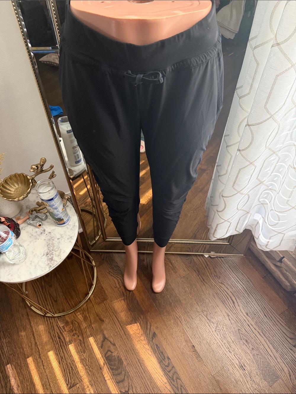 Athleta Black Jogger Track Pants with Drawstring Waist